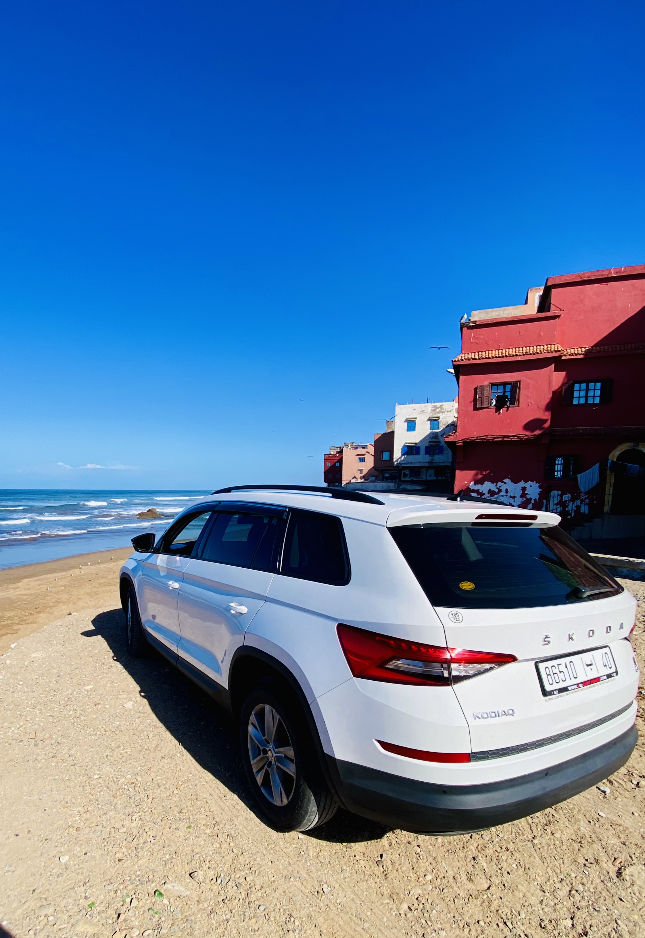 happy couple with driver